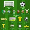 19 PCS Soccer Cake Topper Decorations - Soccer Ball Player Theme Cake Toppers For Football Party Men Boy Kid Birthday Party Supplies view 2