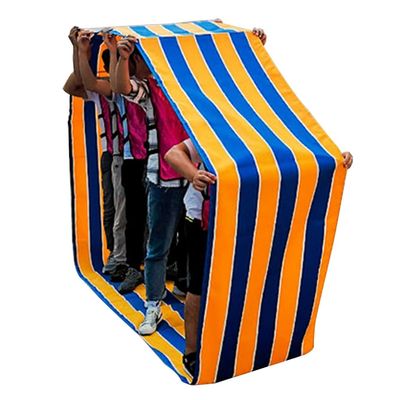 Playing Run Mat Teamwork Running Mat, Indoor and Outdoor Waterproof Oxford Cloth Sense Training Teaching Aids, Multiplayer Cooperative Game (Size : Adult-6M/20FT)