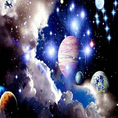 1000 Pieces Jigsaw Puzzle for Adults, Abstract Space Planets Wooden Jigsaw Puzzle, Exercise Memory Relieve Stress Game Jigsaw Puzzle Family Activities Decompression Gifts