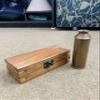 14" Brass Handheld Telescope with Wooden Box Working Maritime Nautical Spyglass Marine Scope Collectible Gift view 3