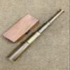 14" Brass Handheld Telescope with Wooden Box Working Maritime Nautical Spyglass Marine Scope Collectible Gift view 4