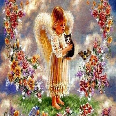 1000 Pieces Jigsaw Puzzle for Adults, Angel Baby Cat Wooden Jigsaw Puzzle, Exercise Memory Relieve Stress Game Jigsaw Puzzle Family Activities Decompression Gifts