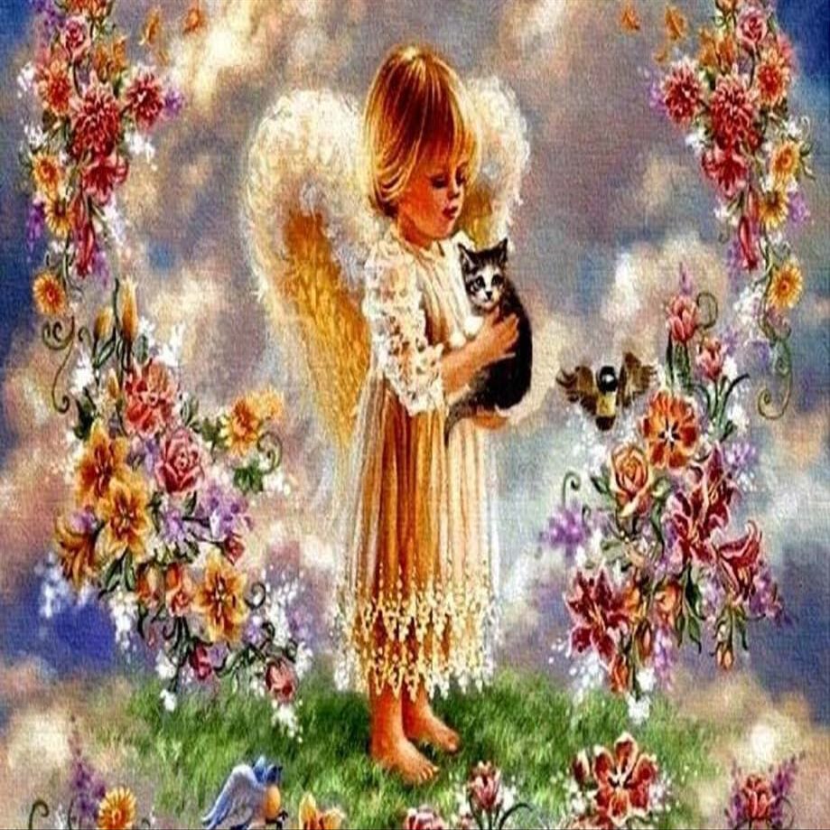 1000 Pieces Jigsaw Puzzle for Adults, Angel Baby Cat Wooden Jigsaw Puzzle, Exercise Memory Relieve Stress Game Jigsaw Puzzle Family Activities Decompression Gifts