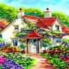 1000 Pieces Jigsaw Puzzle for Adults, Garden House Wooden Jigsaw Puzzle, Exercise Memory Relieve Stress Game Jigsaw Puzzle Family Activities Decompression Gifts view 1