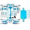 1 Set Complete Upgrade Parts Kit for 1/18 WLtoys A959-B A969-B A979-B K929-B Electric RC Car Off Road Buggy Metal Replacement ( Color : A ) view 1