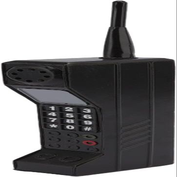TOTITOM Retro Brick Cell Phone Ornament, 80s 90s Phone Prop, Vintage Cellular Phone Model, Old Fashioned Cell Phone Template for Family Decoration Simulation Photographic Ornaments (Black)