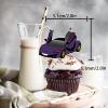 18pcs Glitter Race Car Dessert Cupcake Topper Racing Car Rider Theme Decor Supplies Baby Shower Boy Girl Happy Birthday Party Decorations view 2