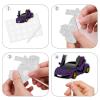 18pcs Glitter Race Car Dessert Cupcake Topper Racing Car Rider Theme Decor Supplies Baby Shower Boy Girl Happy Birthday Party Decorations view 4