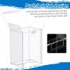 100 Pack Protectors Case Compatible with Funko- 4" Inch Collectible Vinyl Figures, Crystal Clear Protectors, Heavy Duty Display Box w/ Protective Film & Locking Tab, Set of 100 view 3