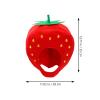 STOBOK Plush Strawberry Hat, Fruits Headgear Hood Cosplay Costume for Dress Up Decor view 2