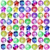 Vinsot 108 Pcs Mardi Gras Light up Rings Party Favors LED Flashing Jelly Rings Bumpy Glow in The Dark Rubber Light Neon Rave Gift for Carnival Birthday, Goodie Bags Stuffers, Prizes view 1