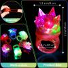Vinsot 108 Pcs Mardi Gras Light up Rings Party Favors LED Flashing Jelly Rings Bumpy Glow in The Dark Rubber Light Neon Rave Gift for Carnival Birthday, Goodie Bags Stuffers, Prizes view 2