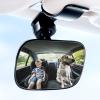 CERITORN Universal Car Interior Rearview Baby Mirror Wide Angle Convex Mirror Clip-on mirrors for Viewing Rear Passengers view 1