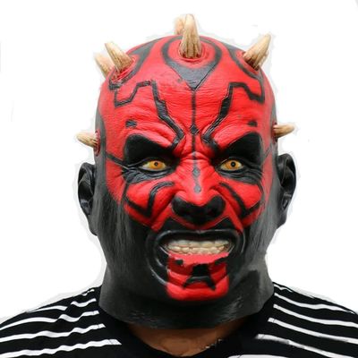 TUKLYE Halloween terror helmet Jedi Knights Sidious Horror Mask Light Sword star