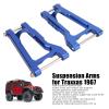 Dilwe RC Rear Suspension Arms, Aluminum Alloy Rear Suspension Arms Replacement Part for Traxxas 1967 C10 Drag Slash, Tie Bar Replacement RC Accessories(Blue) view 3