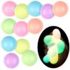 12pc Value Pack - Squeeze Balls in Glow in The Dark Colors - Fidget Toy Stress Balls for Adults and Kids - Anxiety Relief Items to Squish, Squeeze, Throw and Stick Fidgets for Kids view 1
