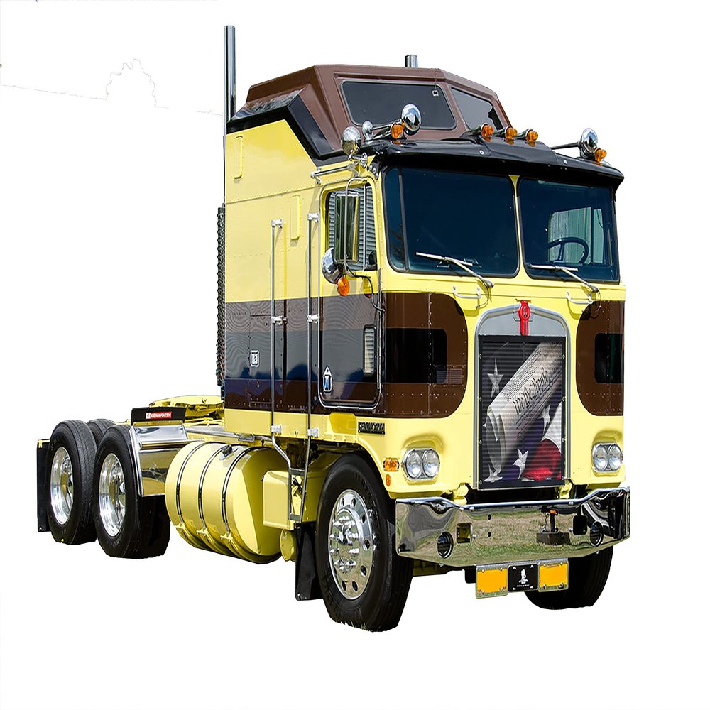 GrilleAdz We The People Mesh Bug Screen for Kenworth K100C (Bug Screen with Turnbuckle Install Kit)