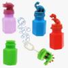 The Dreidel Company Dinosaur Bubbles in A Neon Bottle, Includes Bubble Wand, Hexagon Bubble Bottles Party Favors, 3" Bottle (Pack of 12) view 1