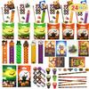 Keenvark 168 PCS Halloween Party Favors,24 Pack Stationery Supplies Set, Halloween Treats for Kids, Halloween Goodie Bag Fillers including Pencils,Erasers,Rulers,Stickers,Stamps,Notepads and Gift Bags view 2