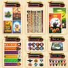 Keenvark 168 PCS Halloween Party Favors,24 Pack Stationery Supplies Set, Halloween Treats for Kids, Halloween Goodie Bag Fillers including Pencils,Erasers,Rulers,Stickers,Stamps,Notepads and Gift Bags view 3