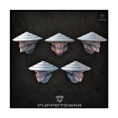 Puppetswar Dragon Ashigaru Helmets