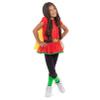 DC Comics Robin Big Girls Cosplay T-Shirt Dress Leggings and Cape 3 Piece Black/Red 10-12 view 2