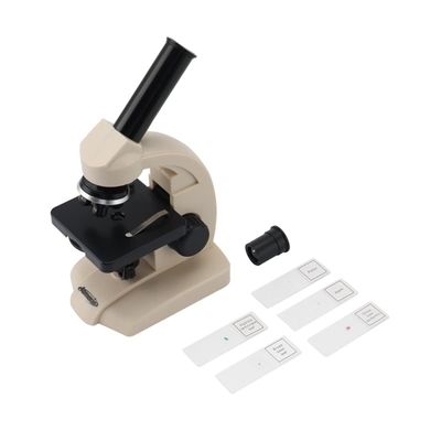 Lab Microscope Slides Monocular Biological Microscope 70X-400X Bottom Lamp Slides Specimen Microscope Parts