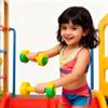 Kids Dumbbell Toy, 1 Pair Kids Weight Lifting Set Plastic Dumbbell Toy Gym Sports Workout Equipment for Toddlers view 2