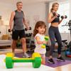 Kids Dumbbell Toy, 1 Pair Kids Weight Lifting Set Plastic Dumbbell Toy Gym Sports Workout Equipment for Toddlers view 4