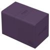 Ultimate Guard Twin Flip'n'Tray 200+, Deck Case for 200 Double-Sleeved TCG Cards + Dice Tray, Purple, Independent Magnetic Closure & Microfiber Inner Lining view 2
