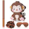 Seematn Monkey Piata Birthday Party Decorations Farm Animal Themed Birthday Party Supplies with Blindfold Stick and Confetti for Girls Boys Kids view 1