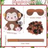 Seematn Monkey Piata Birthday Party Decorations Farm Animal Themed Birthday Party Supplies with Blindfold Stick and Confetti for Girls Boys Kids view 3