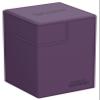 Ultimate Guard Flip'n'Tray 100+, Deck Case for 100 Double-Sleeved TCG Cards + Dice Tray, Purple, Independent Magnetic Closure & Microfiber Inner Lining view 1
