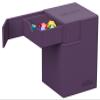 Ultimate Guard Flip'n'Tray 100+, Deck Case for 100 Double-Sleeved TCG Cards + Dice Tray, Purple, Independent Magnetic Closure & Microfiber Inner Lining view 2