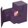 Ultimate Guard Flip'n'Tray 100+, Deck Case for 100 Double-Sleeved TCG Cards + Dice Tray, Purple, Independent Magnetic Closure & Microfiber Inner Lining view 3