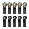 10/20pcs Orthodontic M3 Ball Head Aluminum L26mm Linkage Tie Rod Ends Metal Bend/Curved Ball Joints for 1/10 RC Car ( Color : Black 10pcs ) view 1