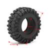RCLIONS 4PCS 2.2inch 120mm RC Rubber Wheel Tires and 2.2 Beadlock Wheels Rims 35mm for 1/10 Scale RC Crawler Car view 3