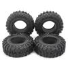 RCLIONS 4PCS 2.2inch 120mm RC Rubber Wheel Tires and 2.2 Beadlock Wheels Rims 35mm for 1/10 Scale RC Crawler Car view 4