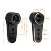 GoHobby Steering Servo Horn Aluminum Servo Arm for EMAX ES08MA II Servo (Black) view 4