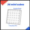 GAN Mosaic Cube, 6x6, 36 Pc 3x3 Mini Cubes with Puzzle Plate, with Puzzle Plate, Magic Cube Puzzles Toy for Kids Adults view 2