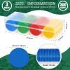 Lewtemi Set of 300 Opaque 1.45 Inch Plastic Poker Chips Plastic Learning Counting Counters Poker Chips Tokens with Storage Box for Adults Casino Card Play Learning Math(Blue, Red, Green, Yellow) view 2