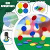Lewtemi Set of 300 Opaque 1.45 Inch Plastic Poker Chips Plastic Learning Counting Counters Poker Chips Tokens with Storage Box for Adults Casino Card Play Learning Math(Blue, Red, Green, Yellow) view 3
