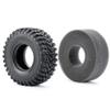 RCLIONS 4pcs 2.2inch 125mm/4.9inch RC Rubber Wheel Tires and Wheels Rims for 1/10th RC Crawler Car view 4