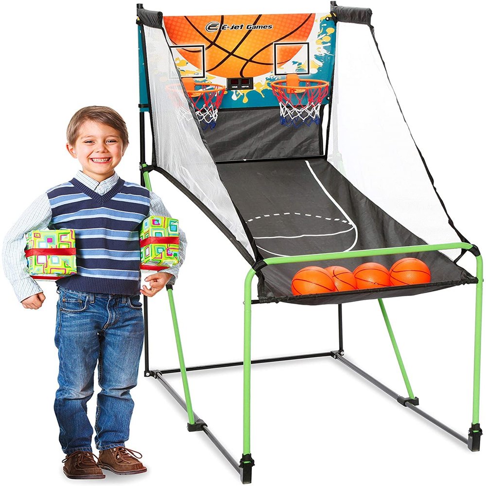 NET PLAYZ Basketball Arcade Game, Arcade Basketball Gifts for Kids, Boys Girls, Child & Grandchild, Age 6 7 8 9 10 Years Old | Birthday Christmas Party, Black