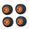 RC-Hub 4PCS 1.0" Wheel Tires Set for 1/24 Axial SCX24 AXI90081 AXI00001 AXI00002 AXI00005 AXI00006 RC Crawler Car (50mm, Orange) view 1