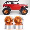 RC-Hub 4PCS 1.0" Wheel Tires Set for 1/24 Axial SCX24 AXI90081 AXI00001 AXI00002 AXI00005 AXI00006 RC Crawler Car (50mm, Orange) view 2