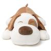 Niuniu Daddy 15" 1.9 Pound Weighted Stuffed Animals Brown Puppy Plush Toy Pillow - Kawaii Stuffed Animal for Kids, Toddlers & Teens - Soft Room Decor view 1