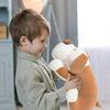 Niuniu Daddy 15" 1.9 Pound Weighted Stuffed Animals Brown Puppy Plush Toy Pillow - Kawaii Stuffed Animal for Kids, Toddlers & Teens - Soft Room Decor view 3
