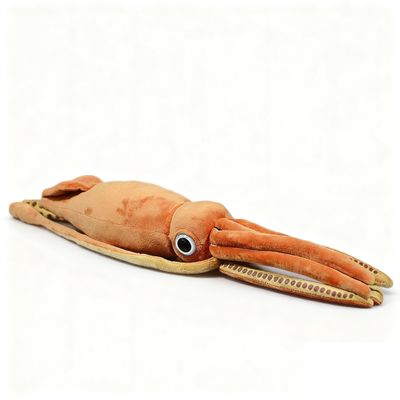 Tiny Heart Simulation Squid Plush Toy, 30 Inch Super Soft Cute Realistic Ocean Stuffed Plush Animal Toy Boy Girl Birthday Gift Home Decor Throw Pillow
