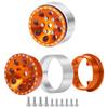RC-Hub 4PCS 1.0" Wheel Set for 1/24 Axial SCX24 AXI90081 AXI00001 AXI00002 AXI00005 AXI00006 RC Crawler Car (54mm, Orange) view 3